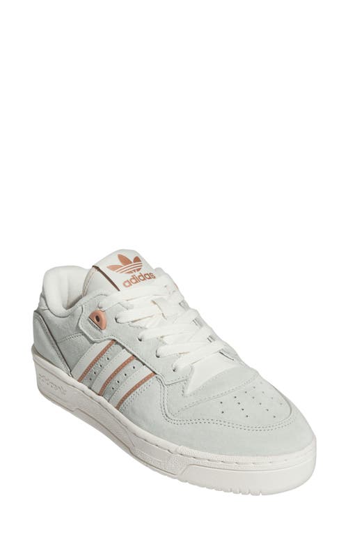 Shop Adidas Originals Adidas Rivalry Low Sneaker In Linen Green/ivory