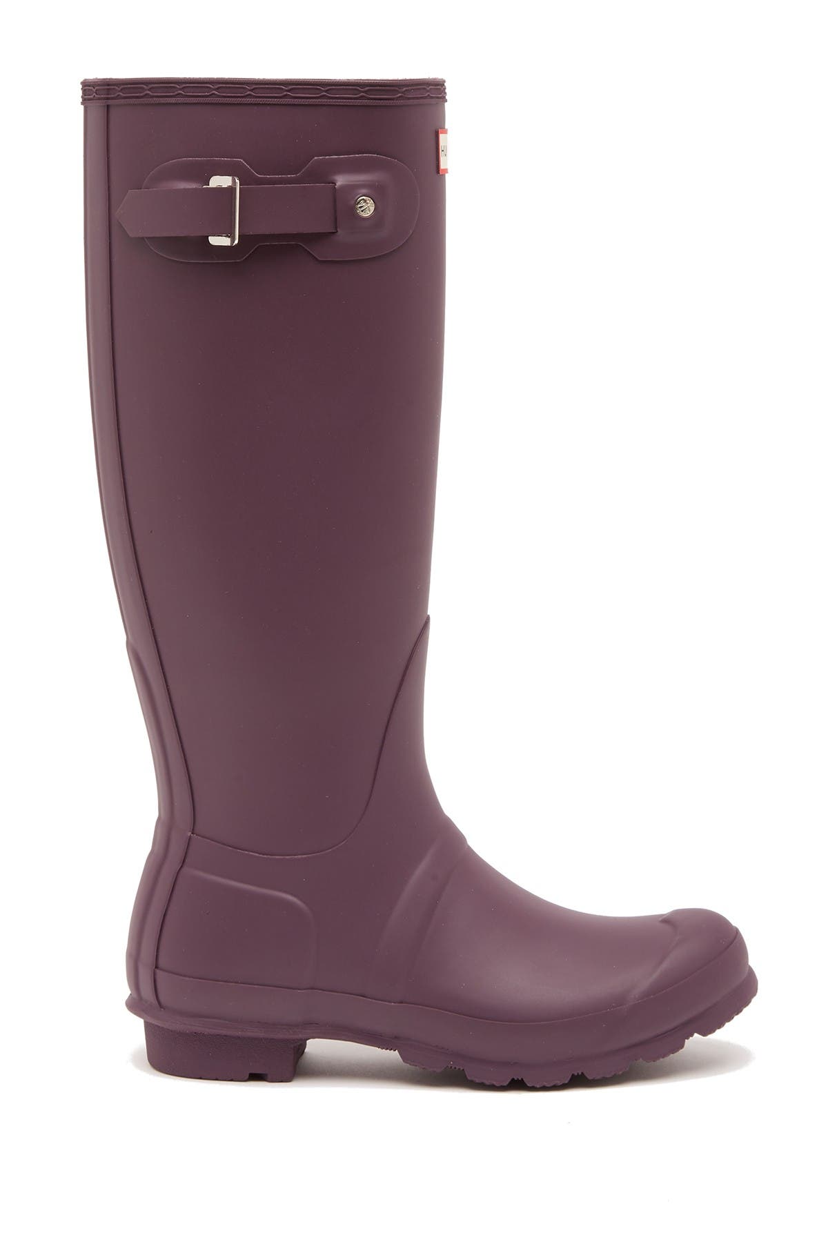 hunter rain boots black grape