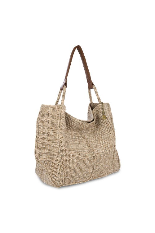 The Sak Los Feliz Crochet Extra-large Tote In Bamboo Static