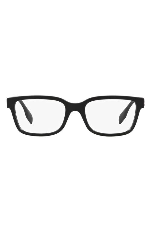 Charlie 57mm Square Optical Glasses in Matte Black