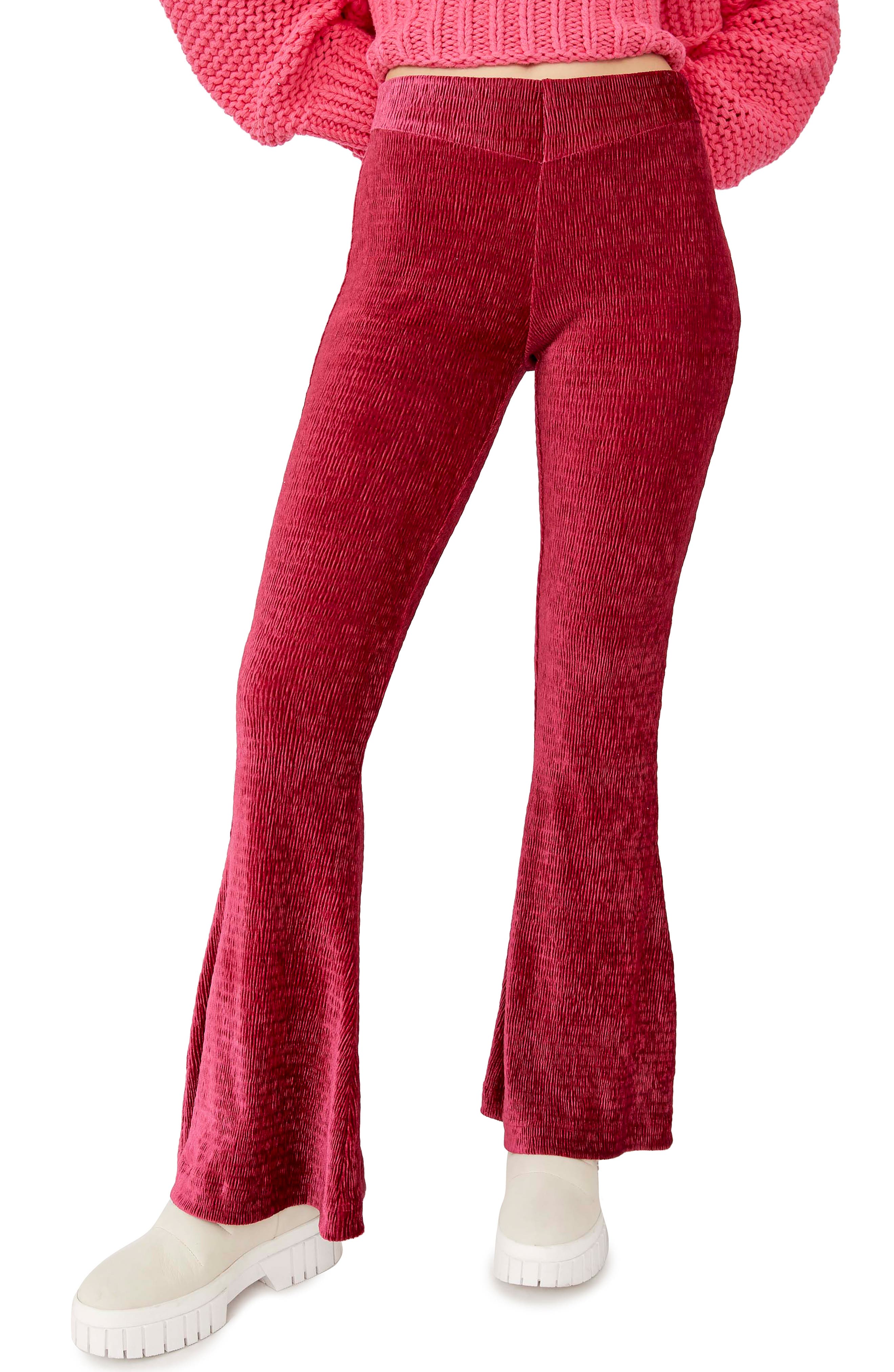 velvet flare pants