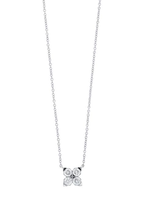 Mika Diamond Square Pendant Necklace (Nordstrom Exclusive)