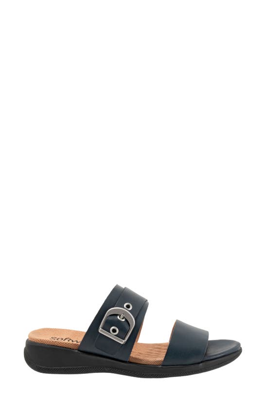 Softwalk Toki Slide Sandal In Navy