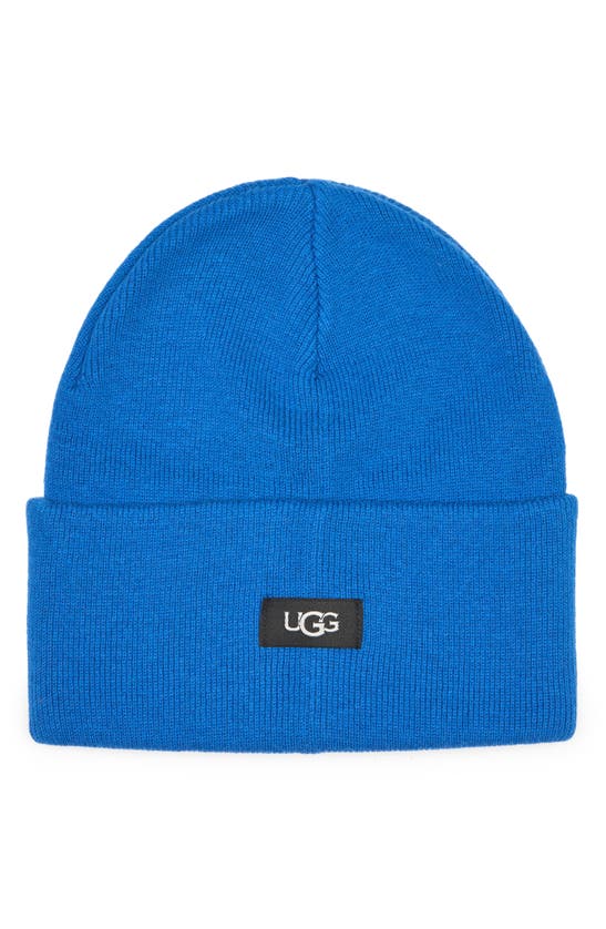 Ugg Knit Cuff Beanie Hat In True Blue