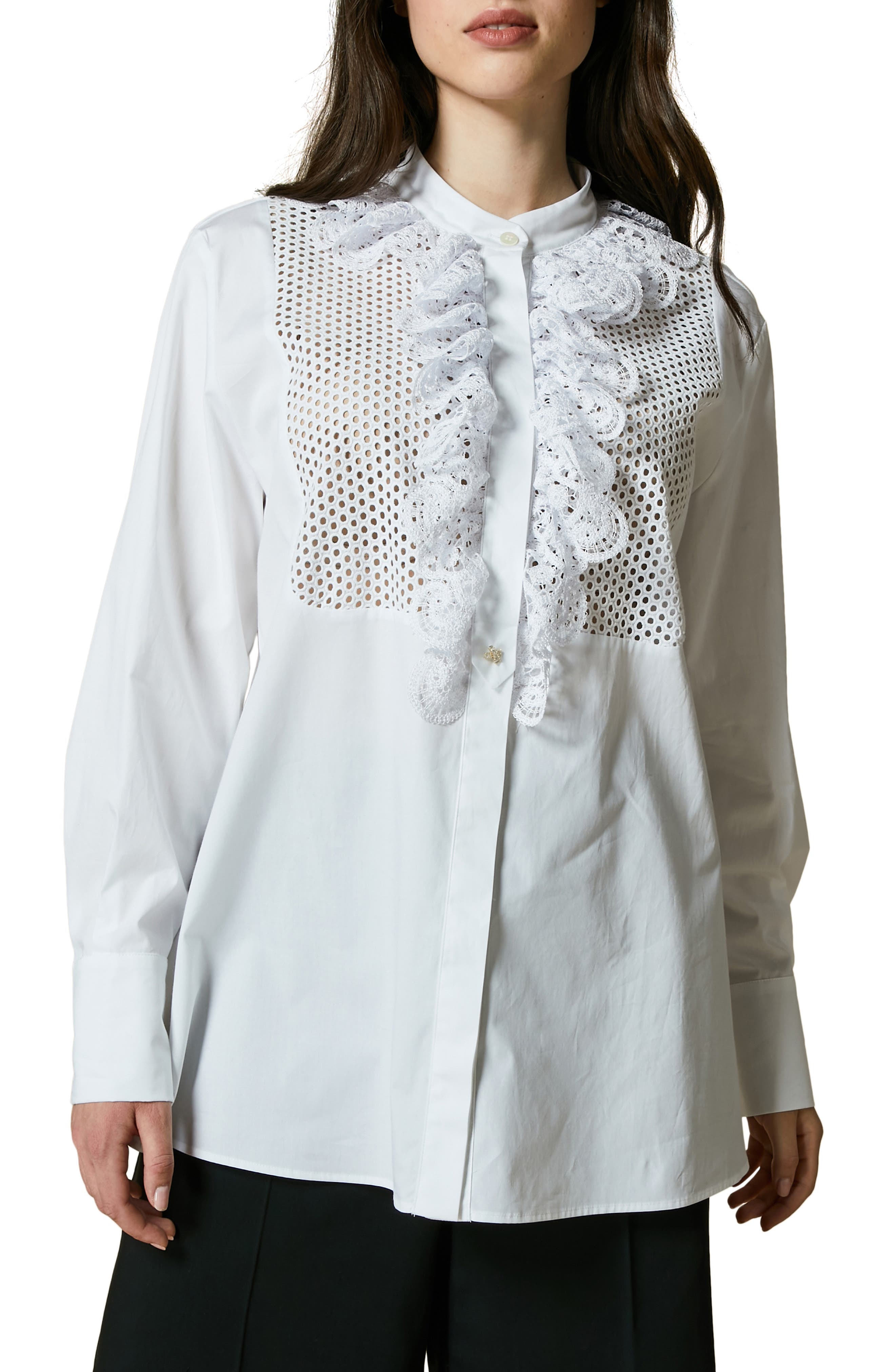 Marina Rinaldi Bambola Ruffle Shirt 