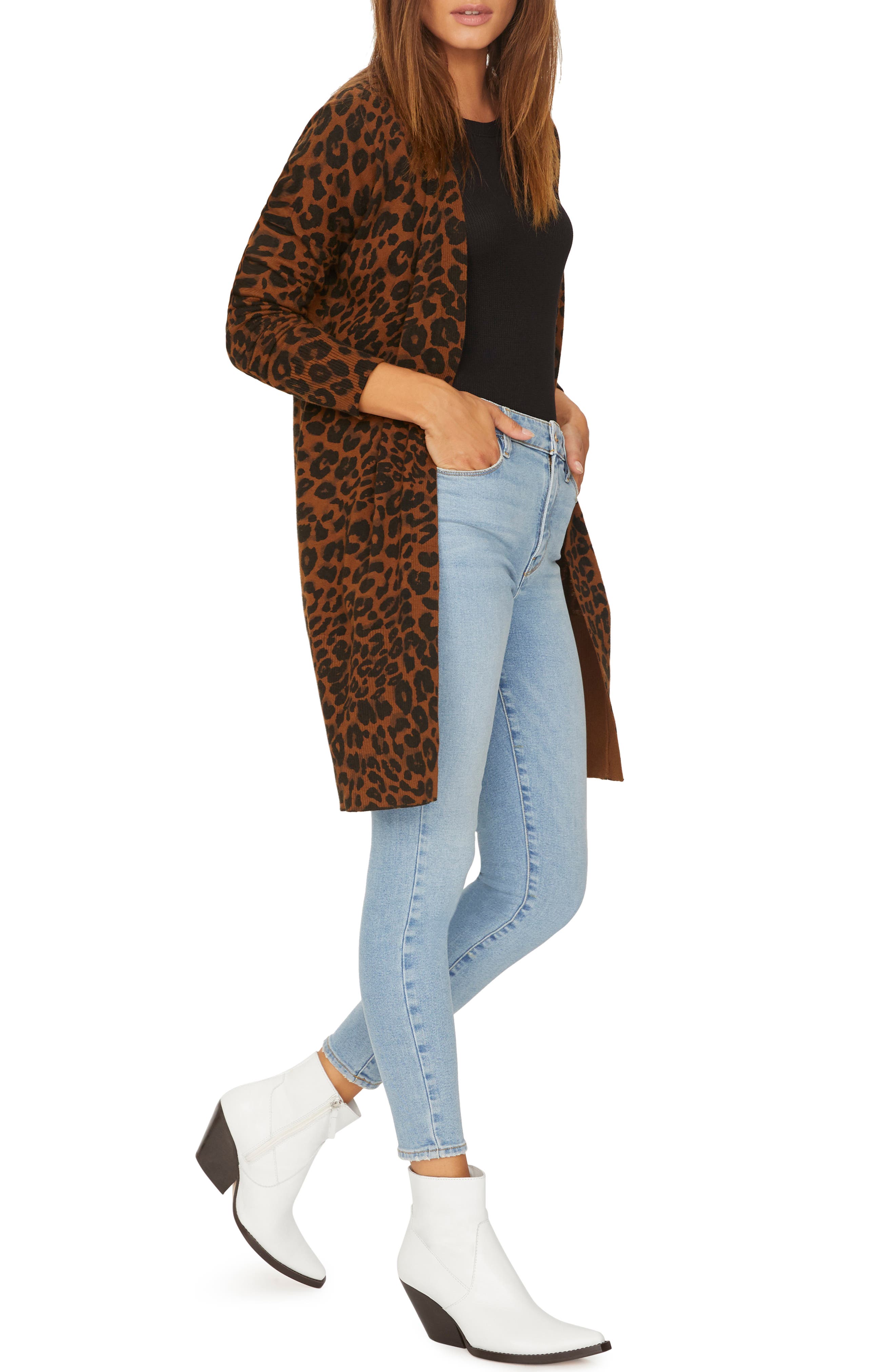 sanctuary leopard print cardigan