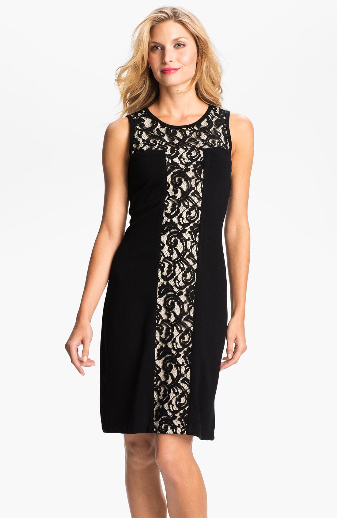 Karen Kane Lace Insert Sheath Dress Nordstrom