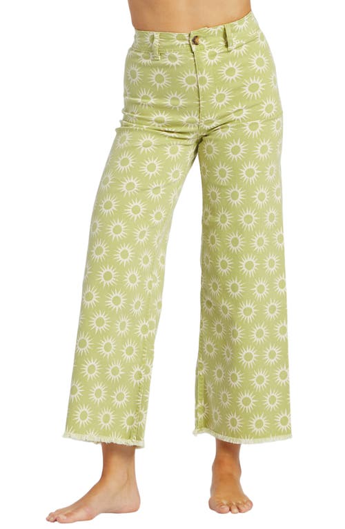 Billabong Free Fall High Waist Wide Leg Pants Green Eyes at Nordstrom,