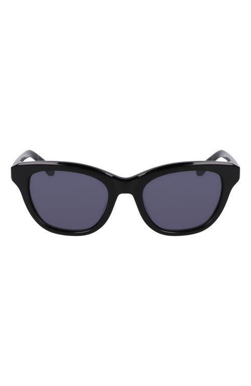 52mm Cat Eye Sunglasses in Black