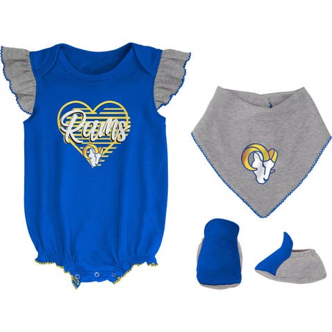 NFL Team Apparel Girls La Rams 2-Piece Bodysuit - 18 Mos