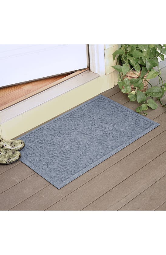 Shop Bungalow Flooring Waterhog Boxwood Floor Mat In Bluestone