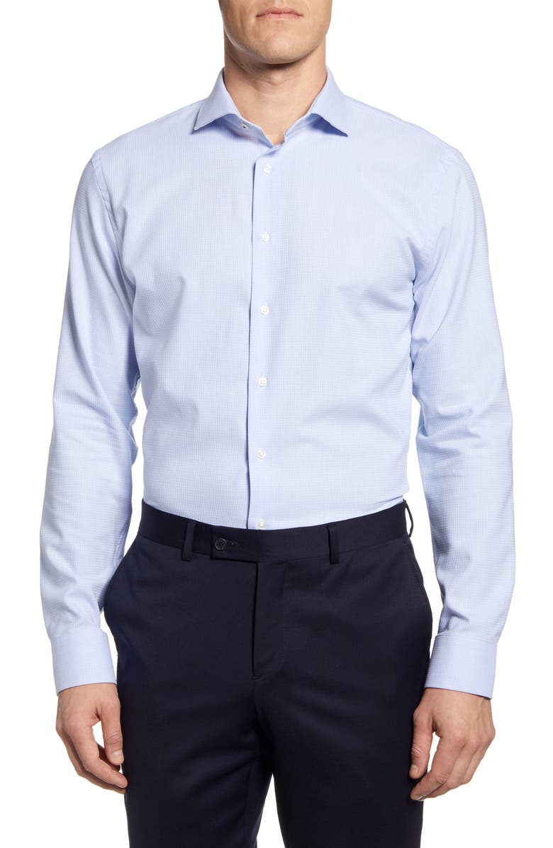 Nordstrom Men's Shop Tech-Smart Trim Fit Print Dress Shirt | Nordstrom