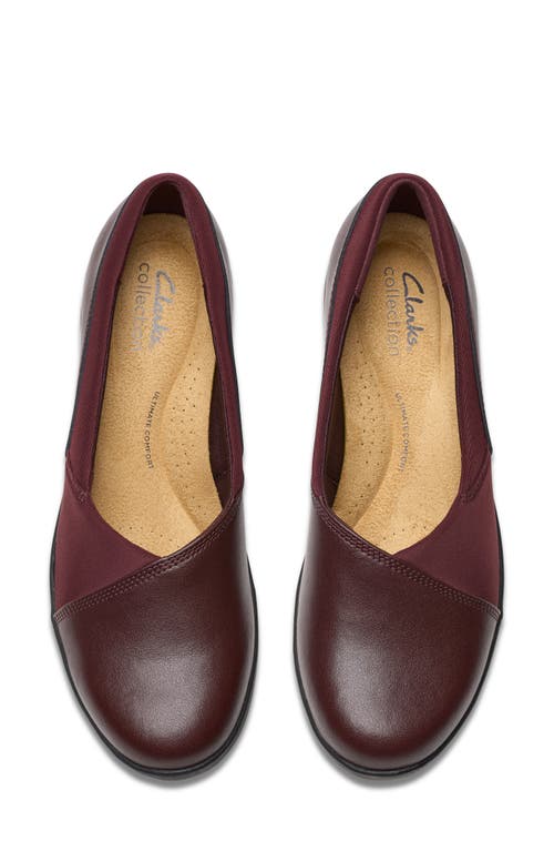 Clarks ® Suttyn Walk Loafer In Wine Leather
