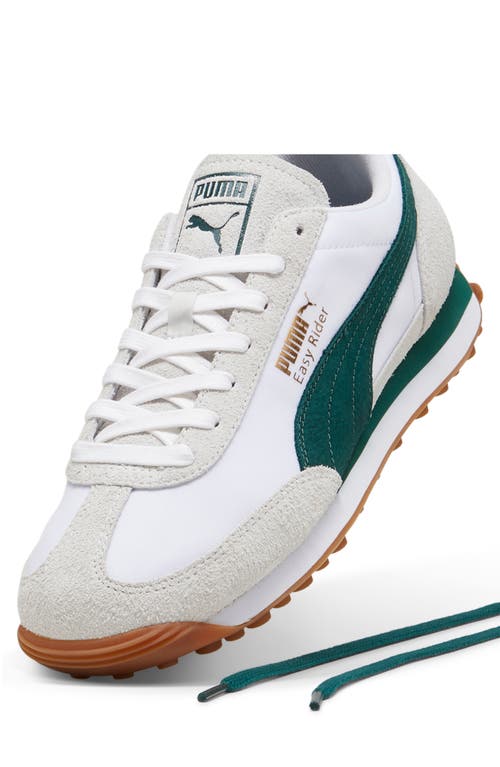 Shop Puma Easy Rider Sneaker In  White-dark Myrtle