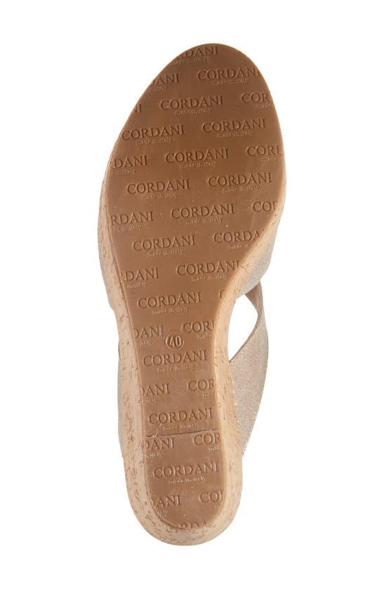 Cordani Devon Platform Wedge Sandal In Granito Corda