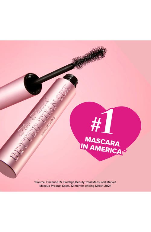 Shop Too Faced Better Than Sex Mascara Duo $58 Value In Black