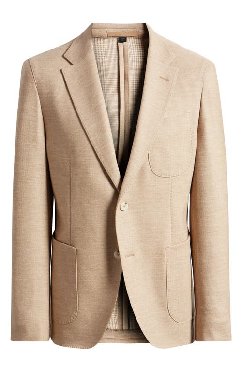 Heston Wool Blend Sport Coat in Medium Beige