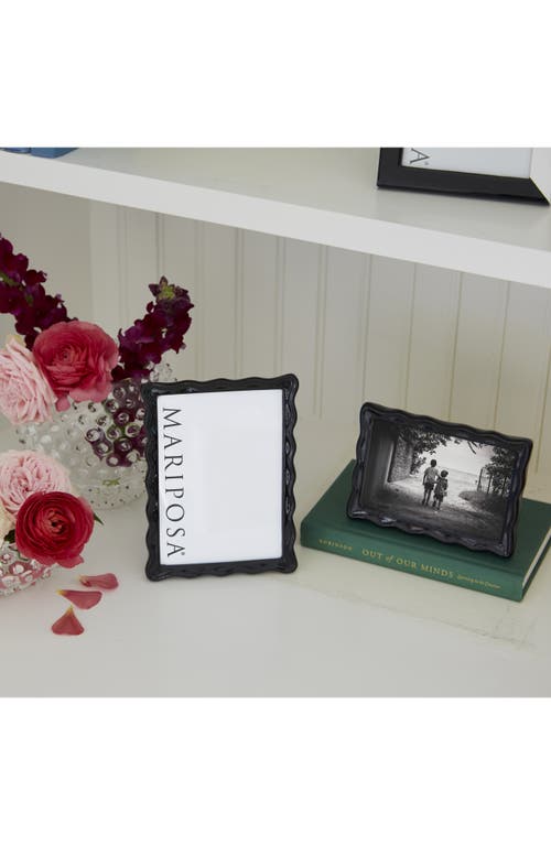 Shop Mariposa Wavy Picture Frame In Black