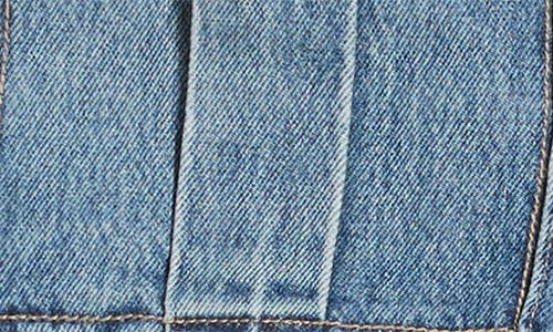 Hidden Jeans Distressed Denim Crop Cargo Jacket In Medium Wash