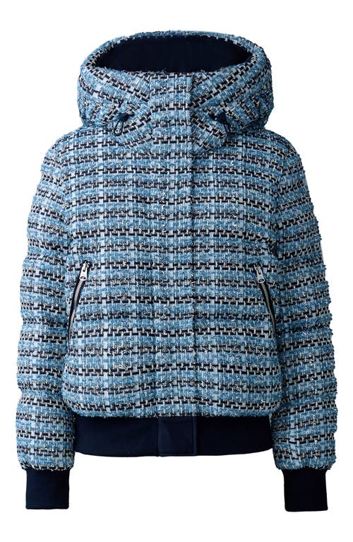 Mackage Shirley-tw 750 Fill Power Down Puffer Jacket In Sky Blue Multi
