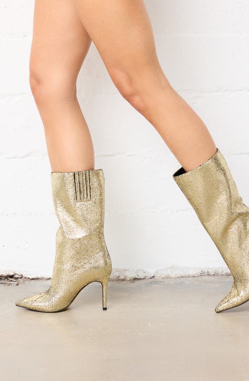 Shop Katy Perry The Revival Pointed Toe Boot In Gold