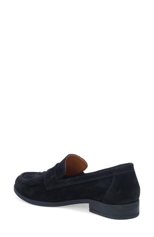 Shop Miz Mooz Ilona Penny Loafer In Black Suede