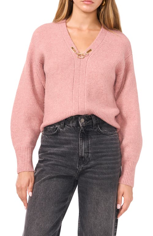 Shop 1.state Chain Detail Sweater In Cedar Rose