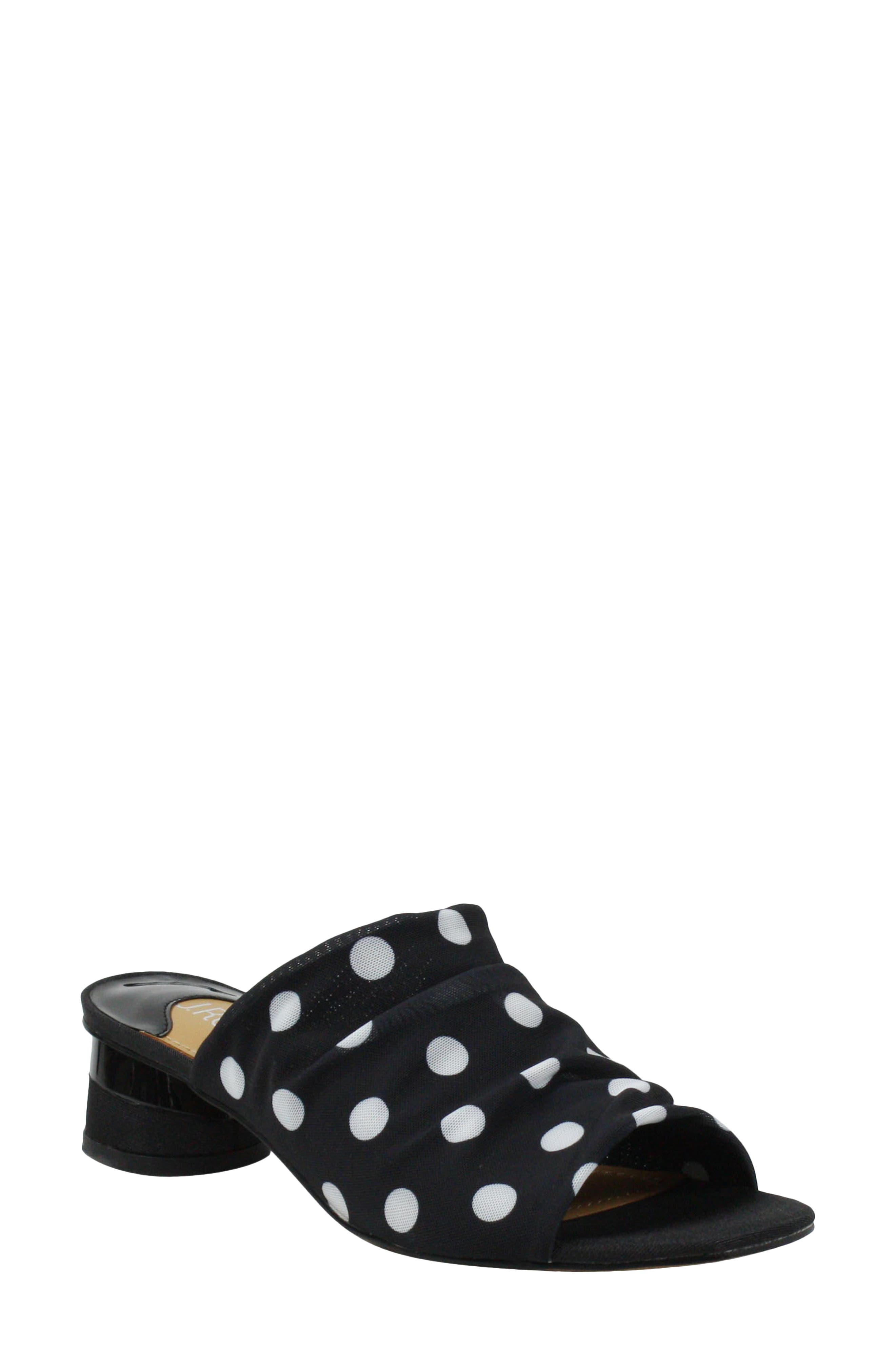 black and white polka dot shoes women's