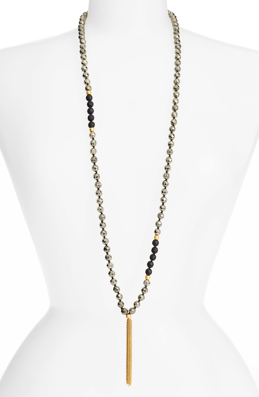 Satya Jewelry 'Mala' Long Beaded Tassel Necklace Nordstrom