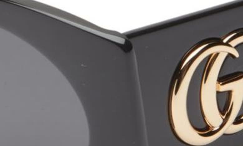 Gucci 53mm Square Sunglasses In Black Grey