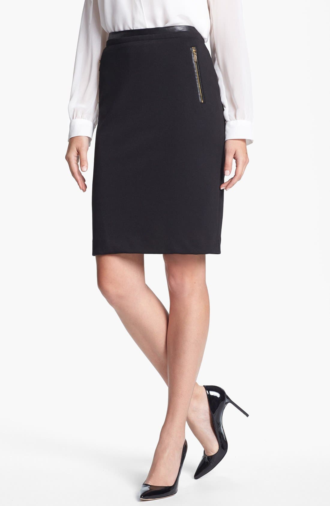 Calvin Klein Zip Pocket Pencil Skirt Nordstrom