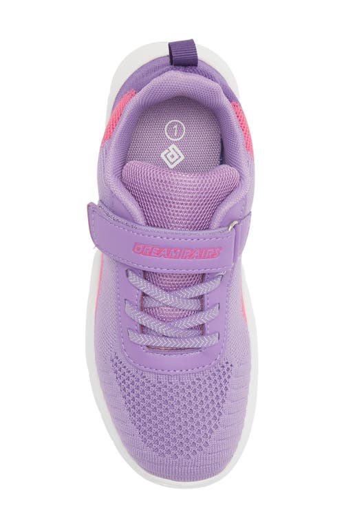 Dream Pairs Knit Low Top Sneaker In Purple/fuchsia