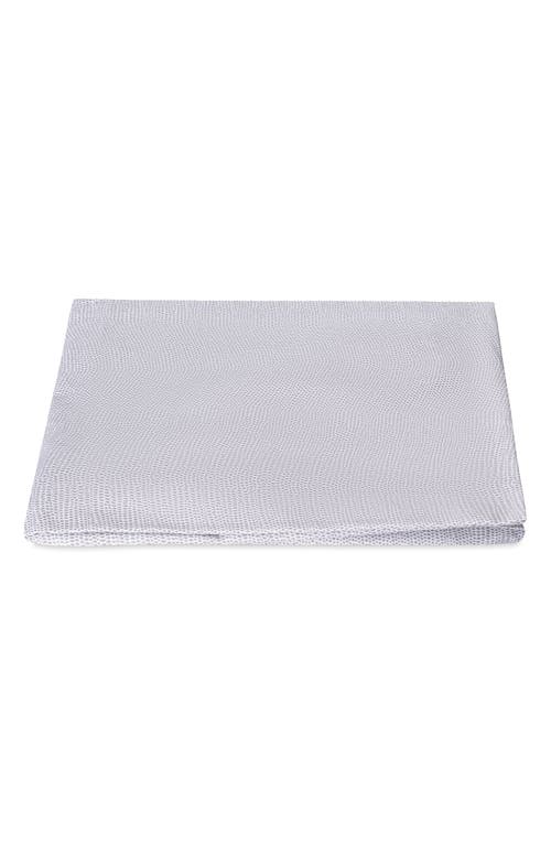 Matouk Jasper Cotton Sateen Fitted Sheet in Fawn at Nordstrom