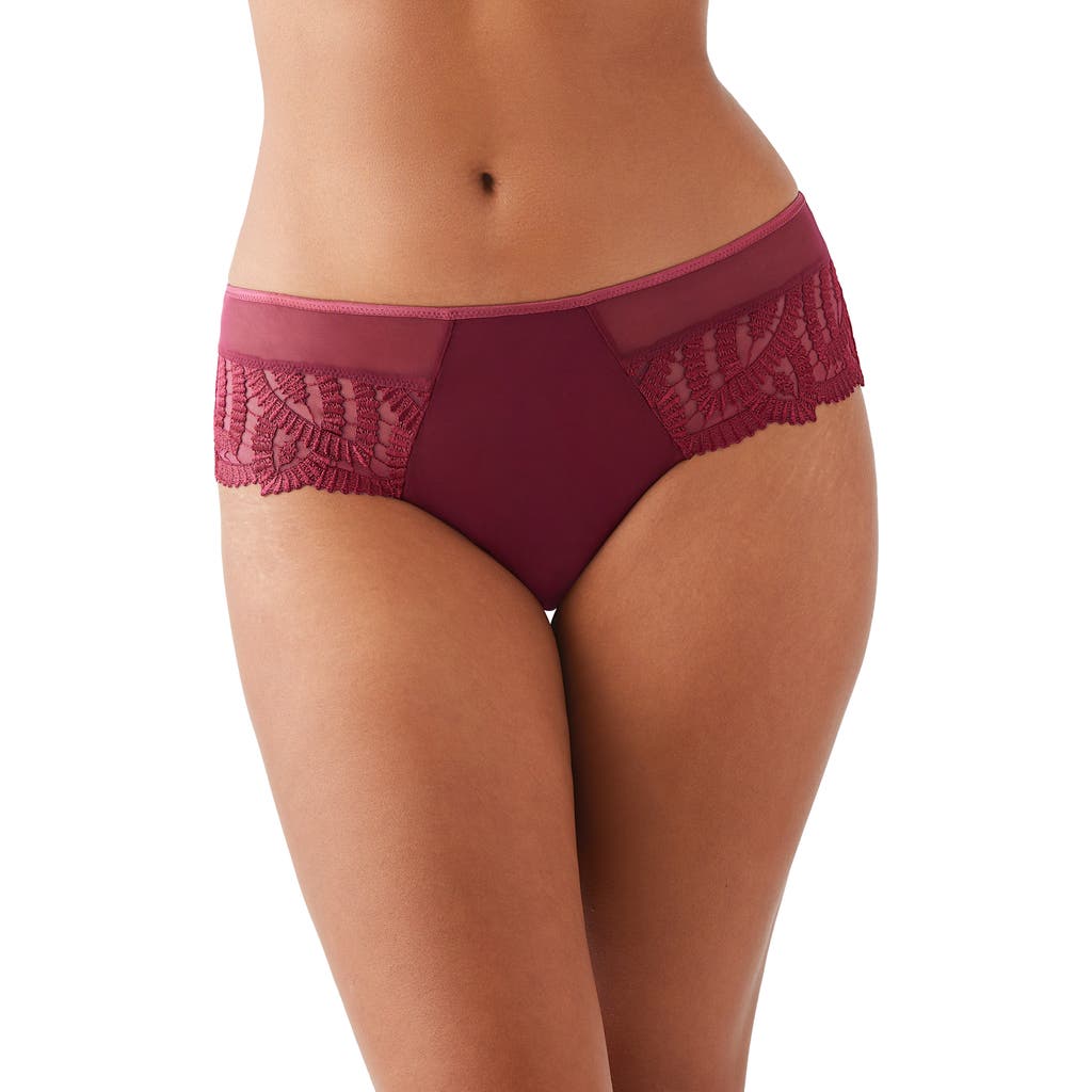 Wacoal After Dark Tanga in Red Plum