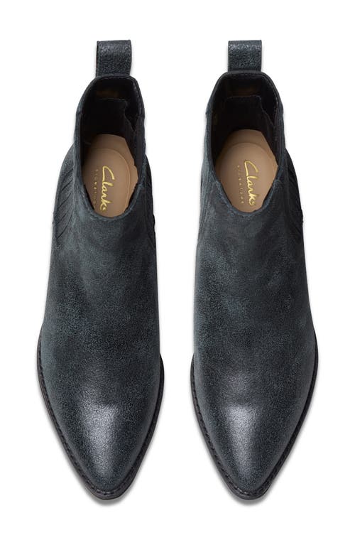 Clarksr Clarks(r) Morzine Top Pointed Toe Chelsea Boot In Pewter Metallic