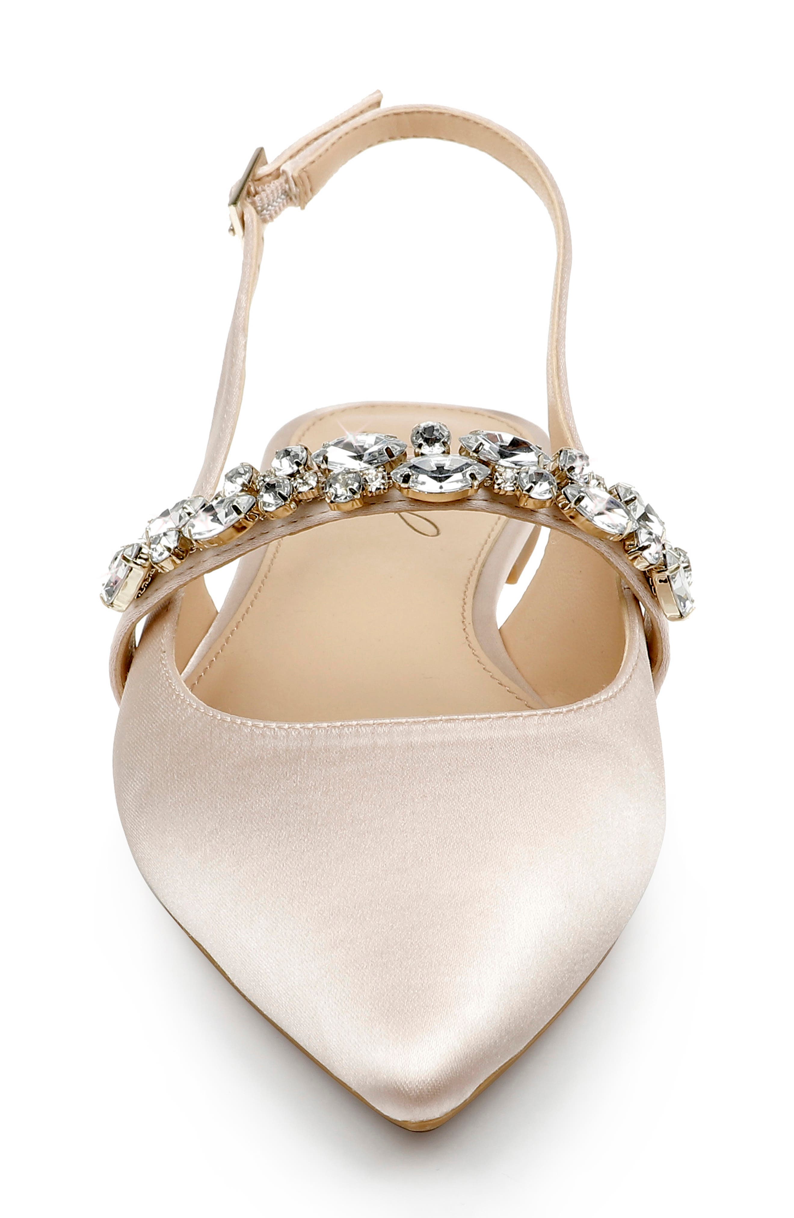 Jewel Badgley Mischka Bambi Slingback Skimmer Flat (Women) Nordstrom