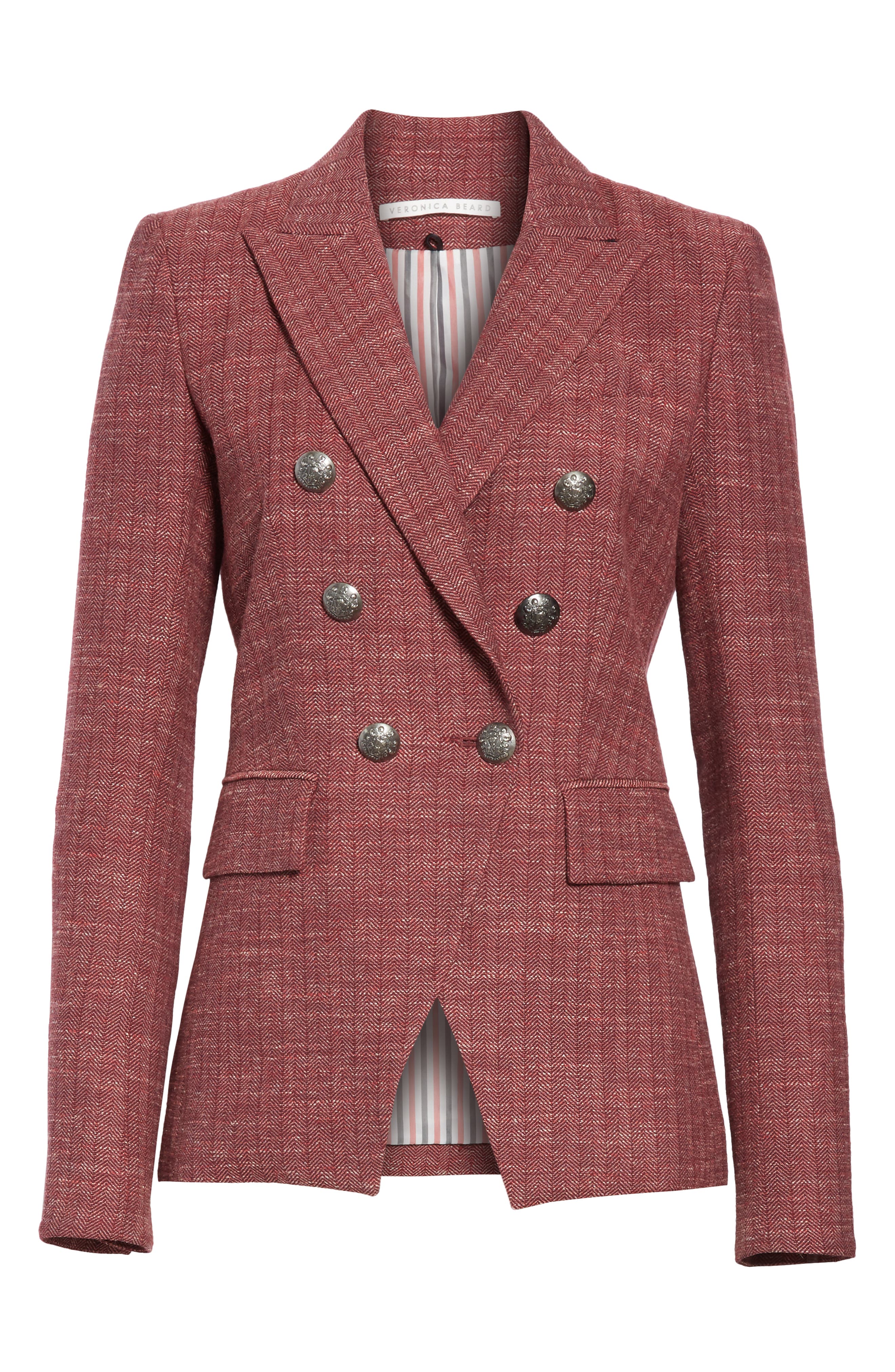 veronica beard miller jacket red