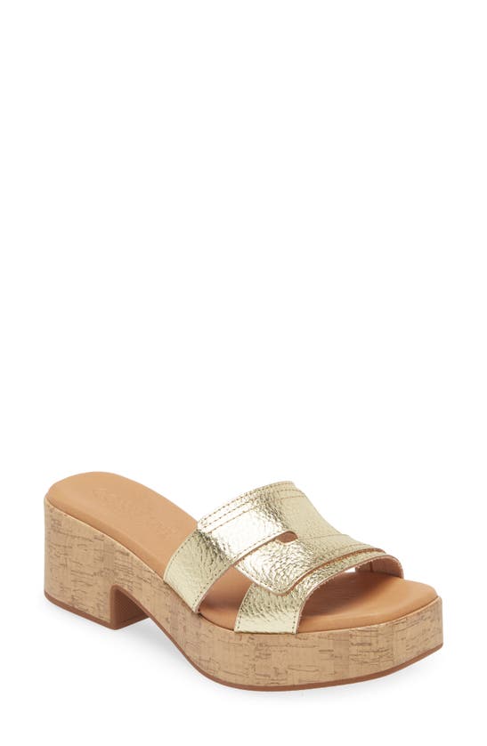 Cordani Marley Platform Slide Sandal In Platino