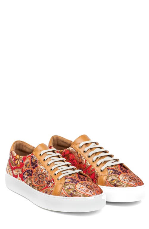 The Sneaker in Red Paisley