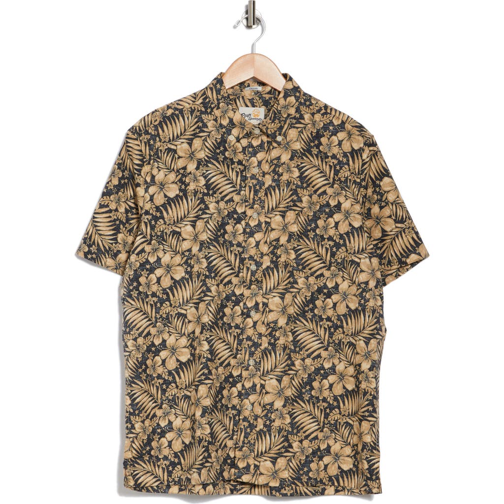 Reyn Spooner Hau Hele Tailored Fit Short Sleeve Shirt In Black
