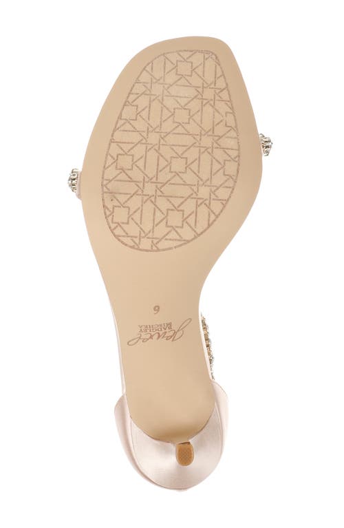 Jewel Badgley Mischka Dustyn Metallic Sandal In Champagne