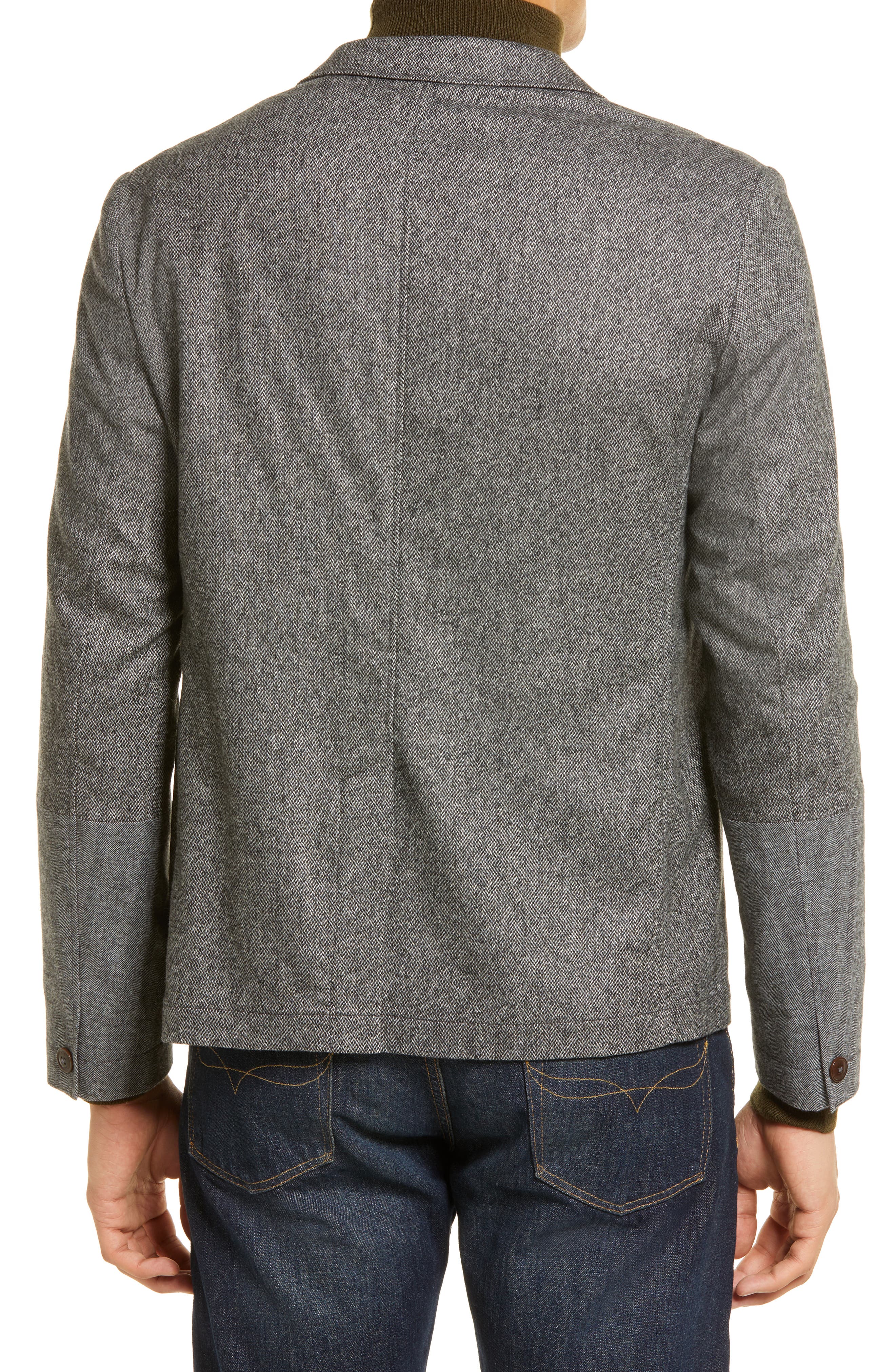 longline grey jacket