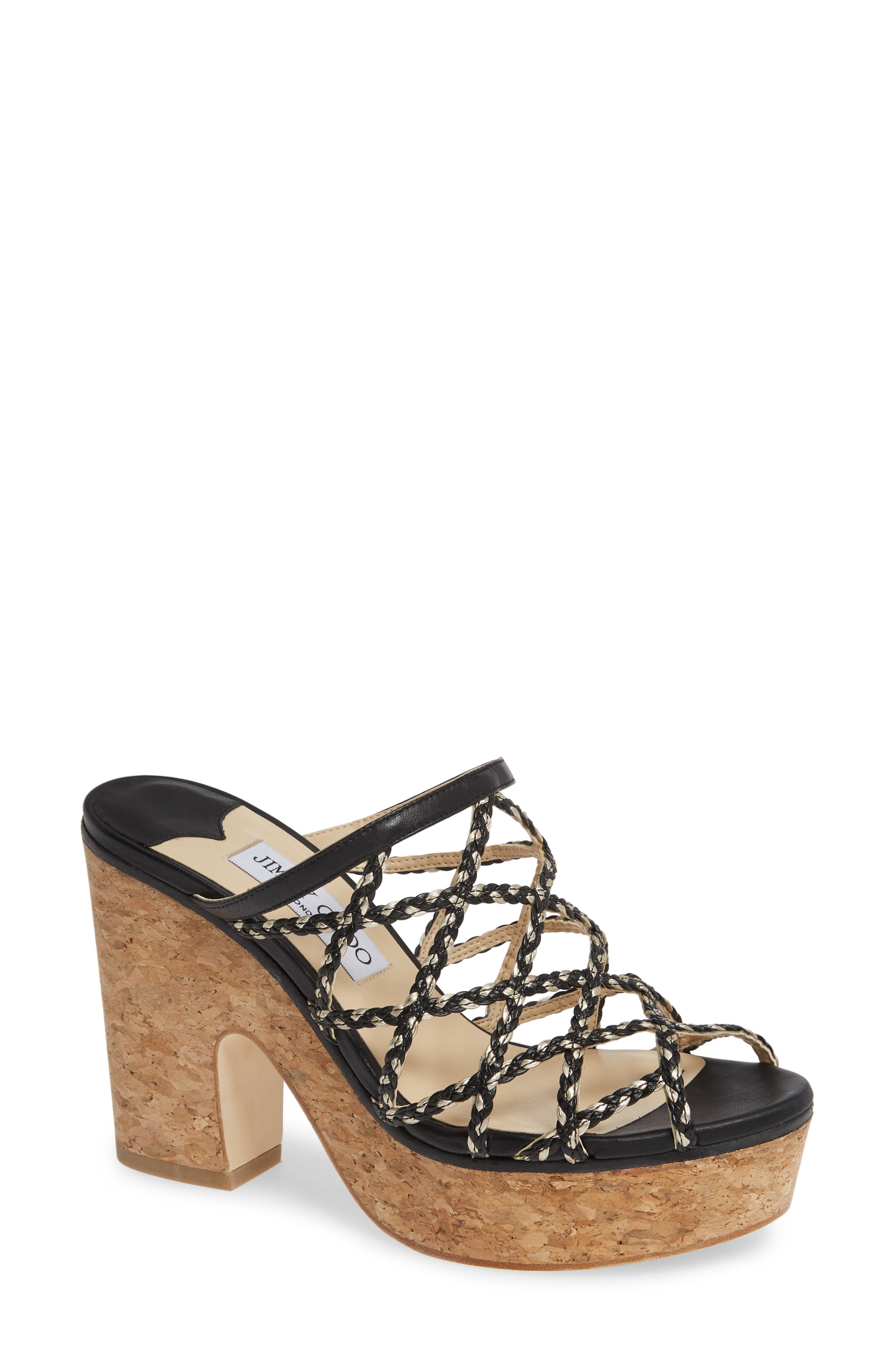 Jimmy Choo Dallina Platform Slide Sandal, Black