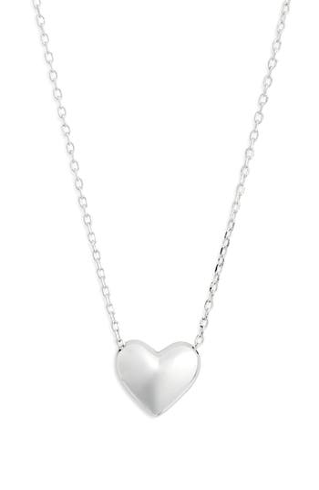 Argento Vivo Sterling Silver Bubble Heart Pendant Necklace In Silver