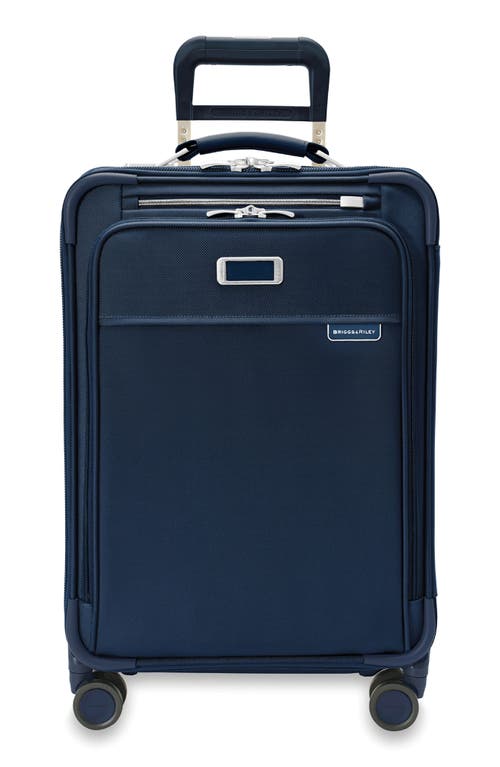 Baseline Essential 22-Inch Expandable Spinner Carry-On Bag in Navy