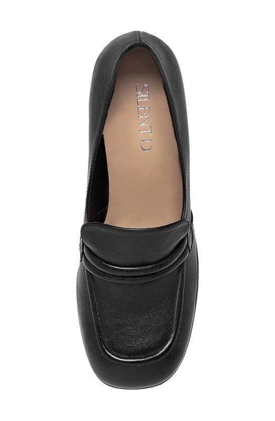 Silent D Onat Platform Loafer In Black Leather | ModeSens