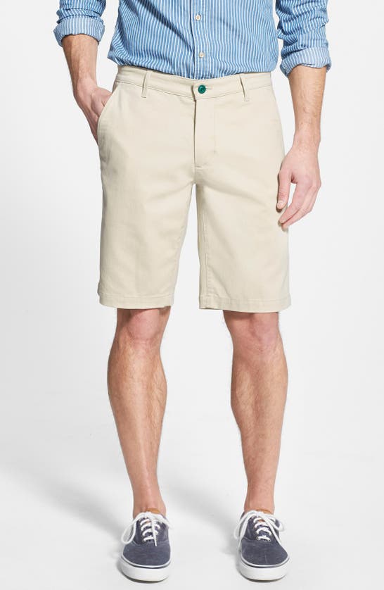 Ag Green Label 'the Canyon' Flat Front Performance Shorts In Beach Sand ...