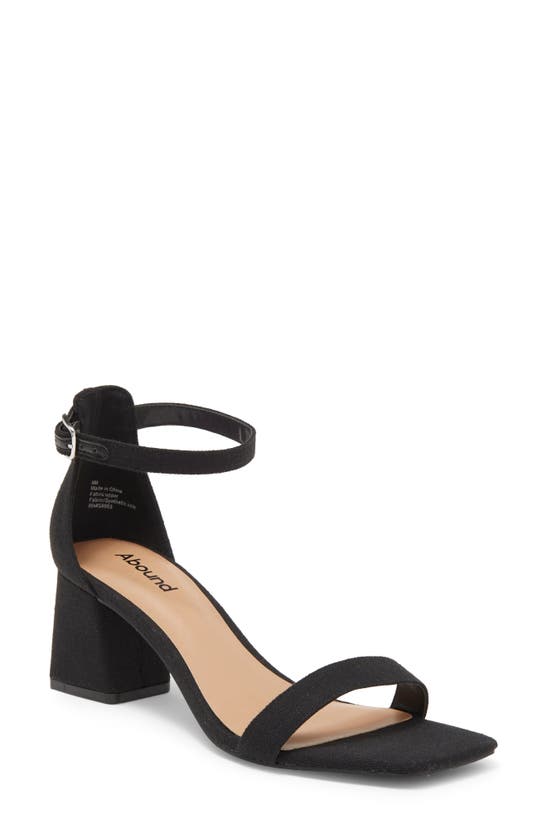 Abound Finn Sandal In Black Linen