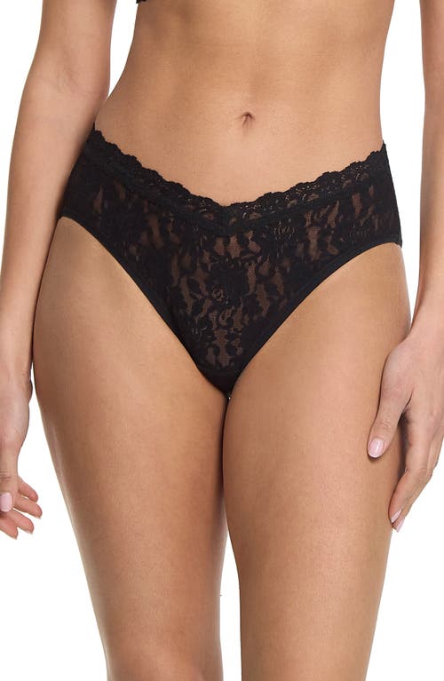 Hanky Panky Signature Lace® V-front High Cut Brief In Black