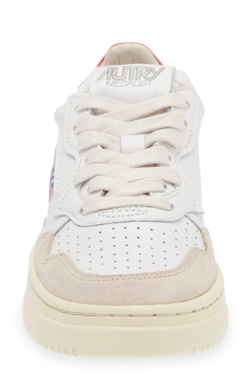 Autry Logo-patch Lace-up Sneakers In Neutral